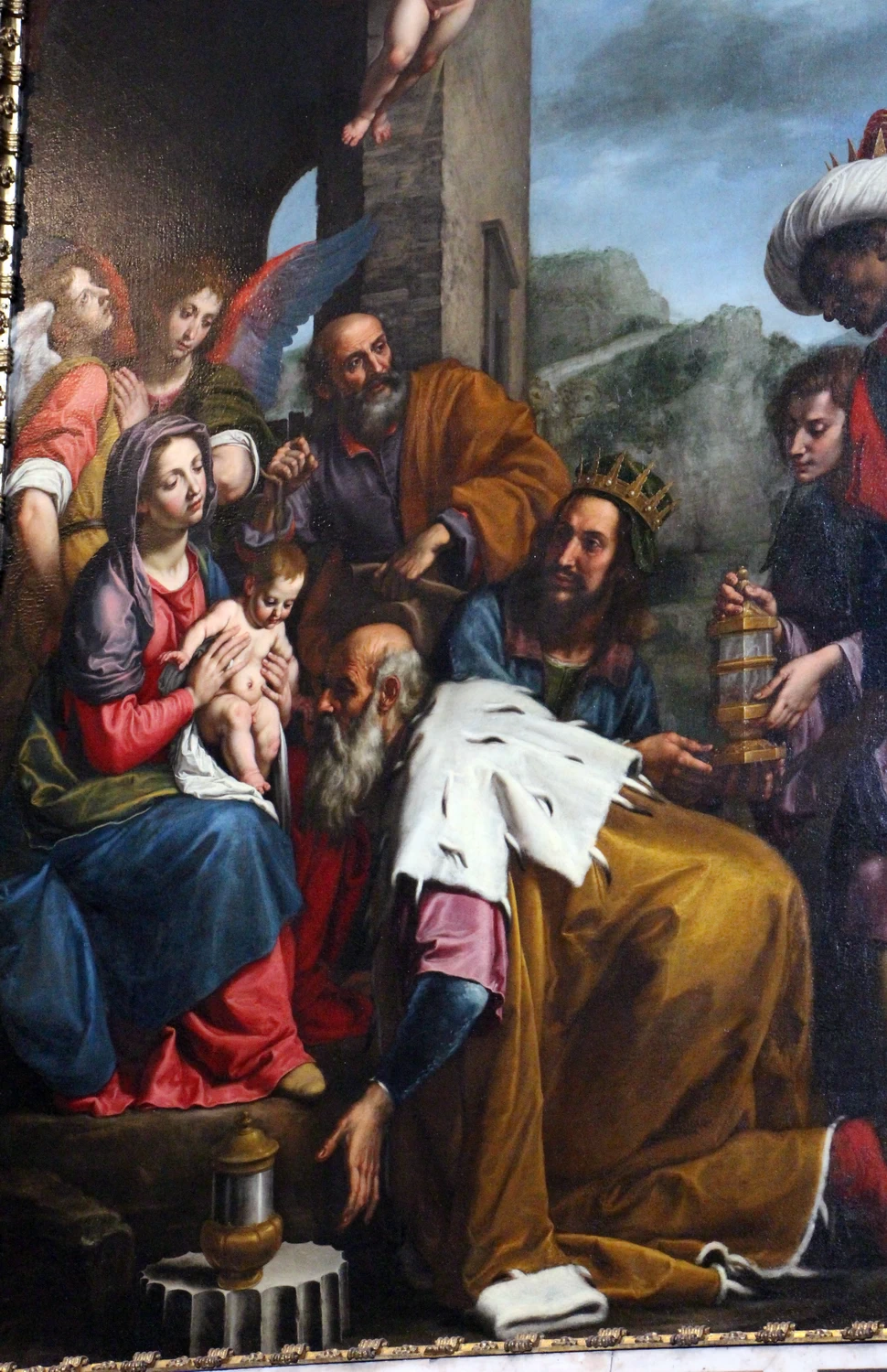 Adorazione dei Magi - - San Gaetano, Firenze, dettaglio